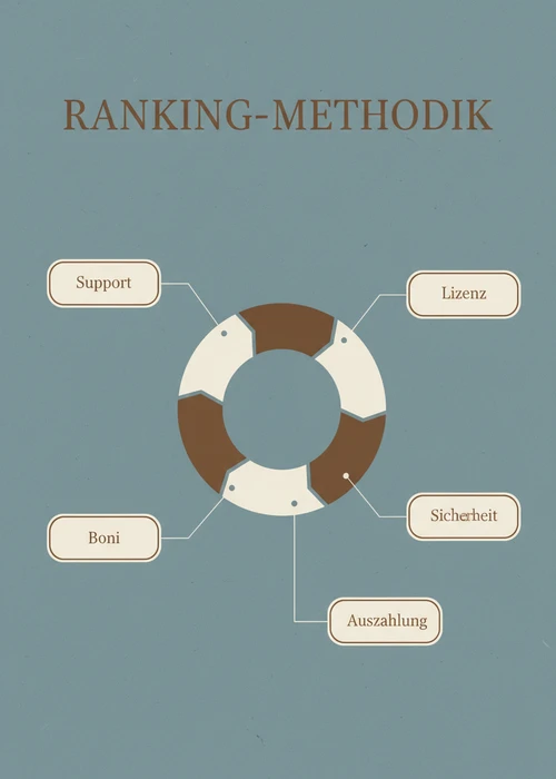 Ranking-Methodik der Top 10 Casinos ohne Oasis: Lizenz, Sicherheit, Auszahlung, Boni und Support.